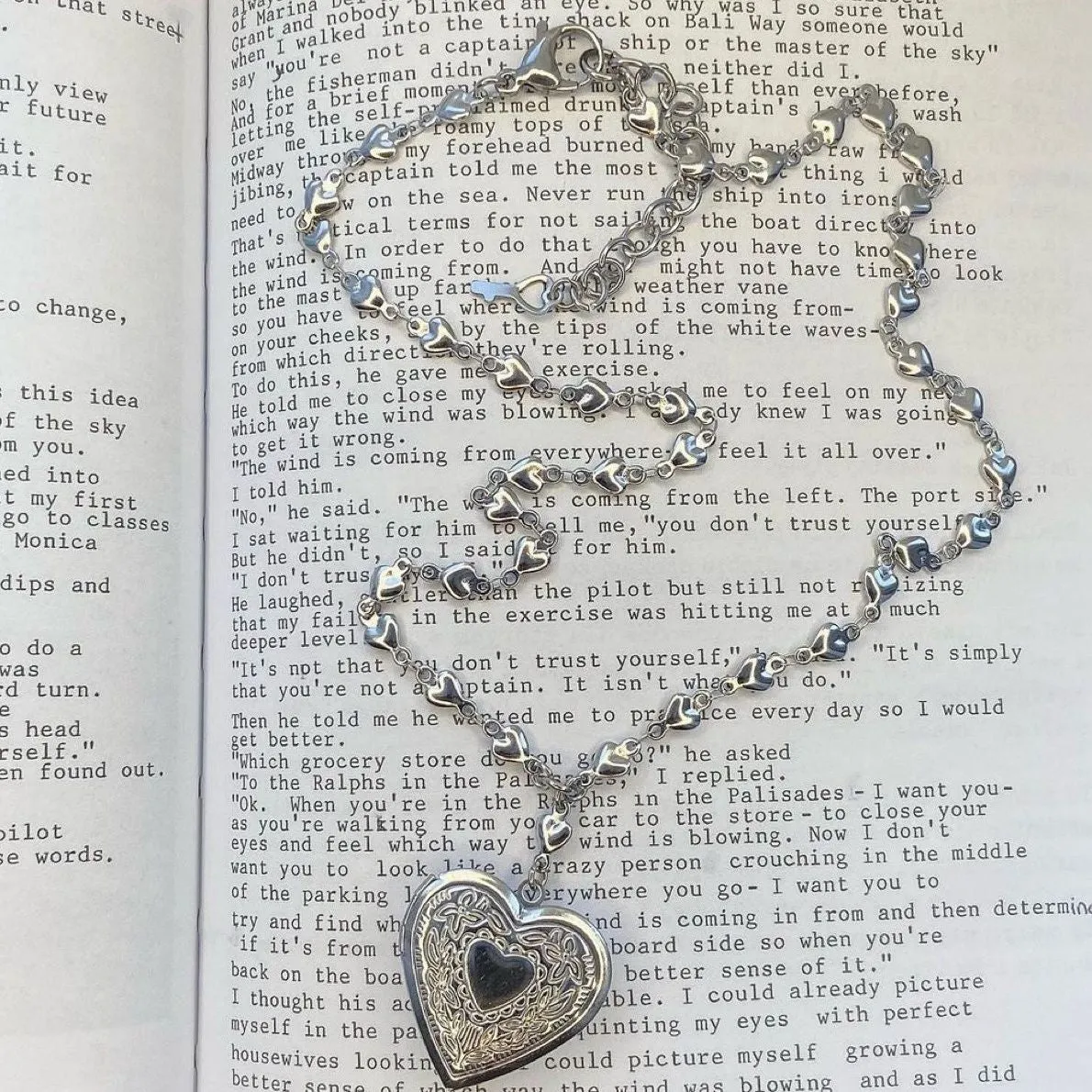 Homemade Titanium Steel Love Chain Pendant Necklace Doesn't Fade Carved Love Necklace Retro