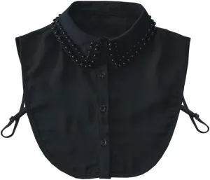 Joyci Diamond Pearl False Collar Peterpan Fake Collar Half Shirt Dickey