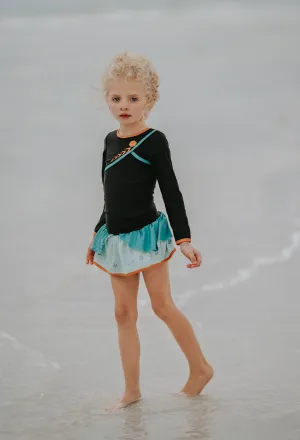 Little Ice Princess Rash Guard Swim Set
