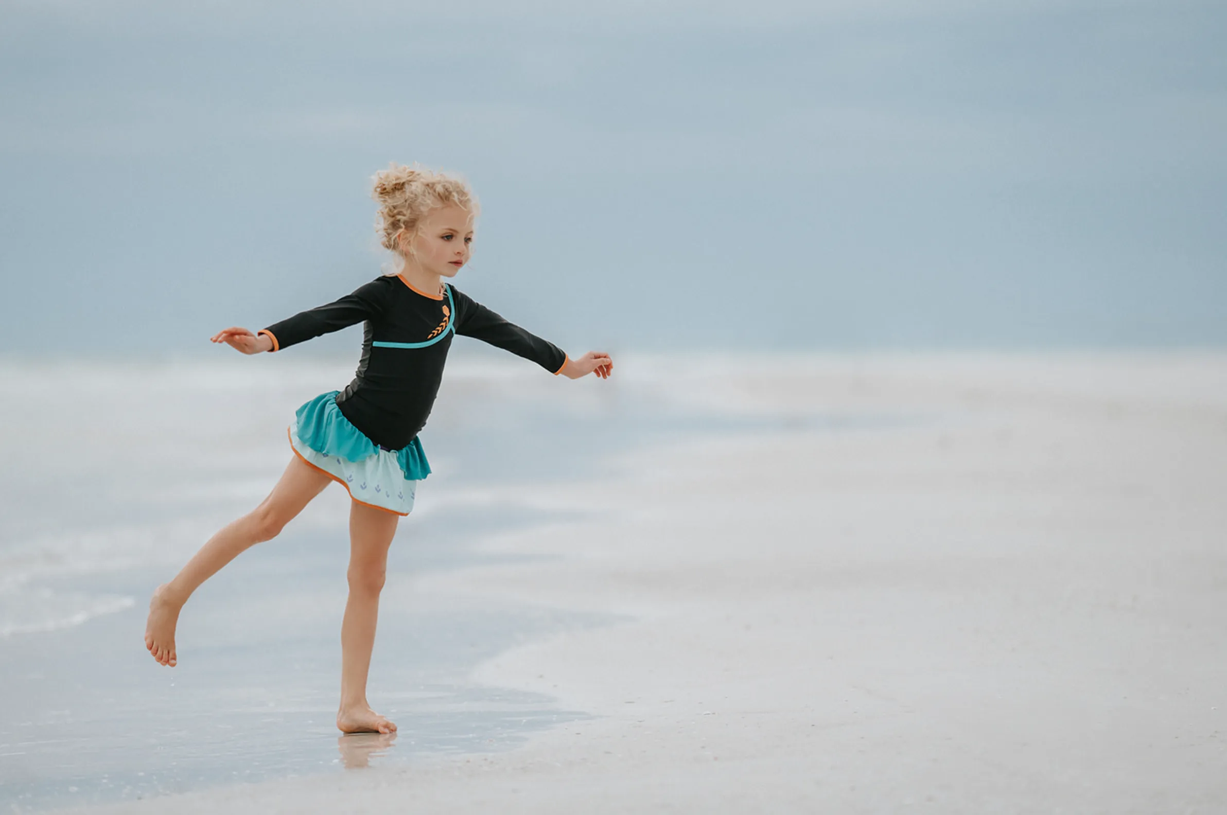 Little Ice Princess Rash Guard Swim Set