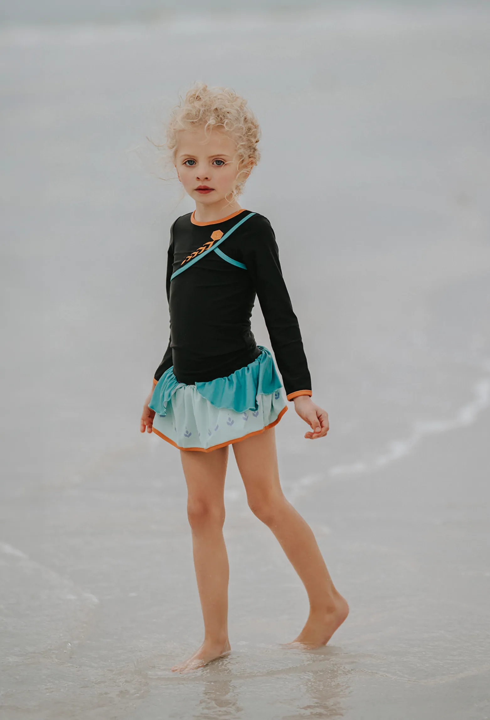 Little Ice Princess Rash Guard Swim Set
