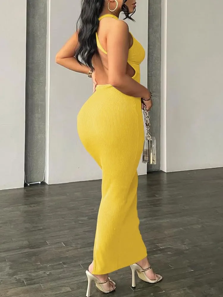 Nimsruc Women Summer Sexy Bodycon Maxi Dress Casual Long Dresses