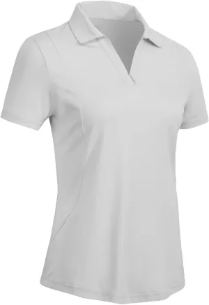 Rdruko Women's Golf Shirts Short Sleeve Polo Tennis V Neck Collared Shirts Dry Fit