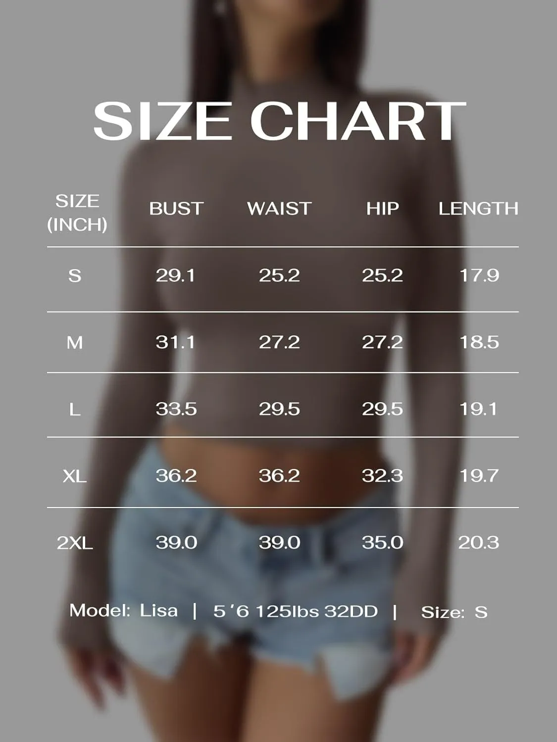 REORIA Women's Basic Mock Turtle Neck Long Sleeve Lightweight Double Lined Layering Slim Fitted Crop Top