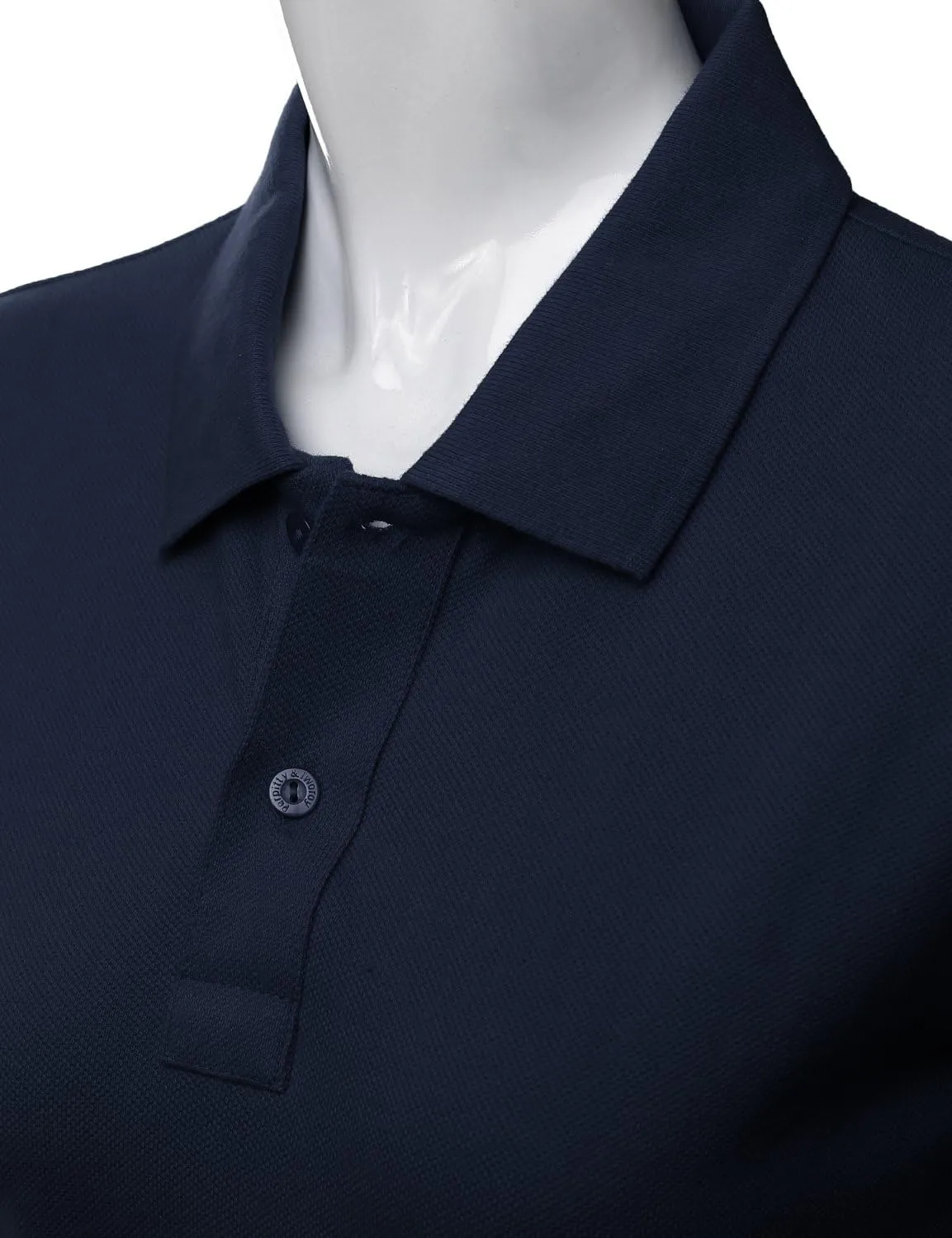 Women's Luxurious Solid Long Sleeves PK Polo Shirt